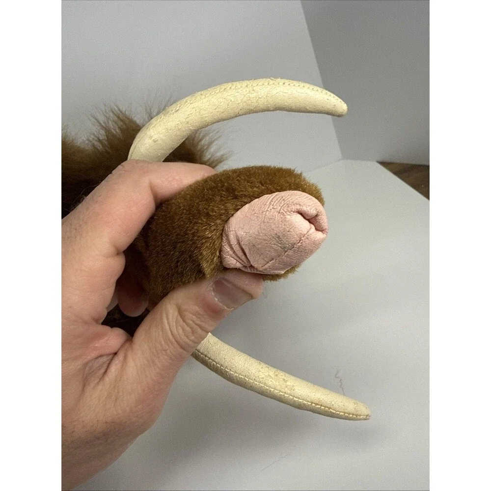 Vintage Cascade Toy Woolly Mammoth Puppet Plush